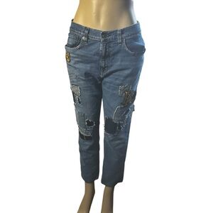 Lauren Ralph Lauren blue rare Jeans Womens Size 10 relaxed boho hippie festival